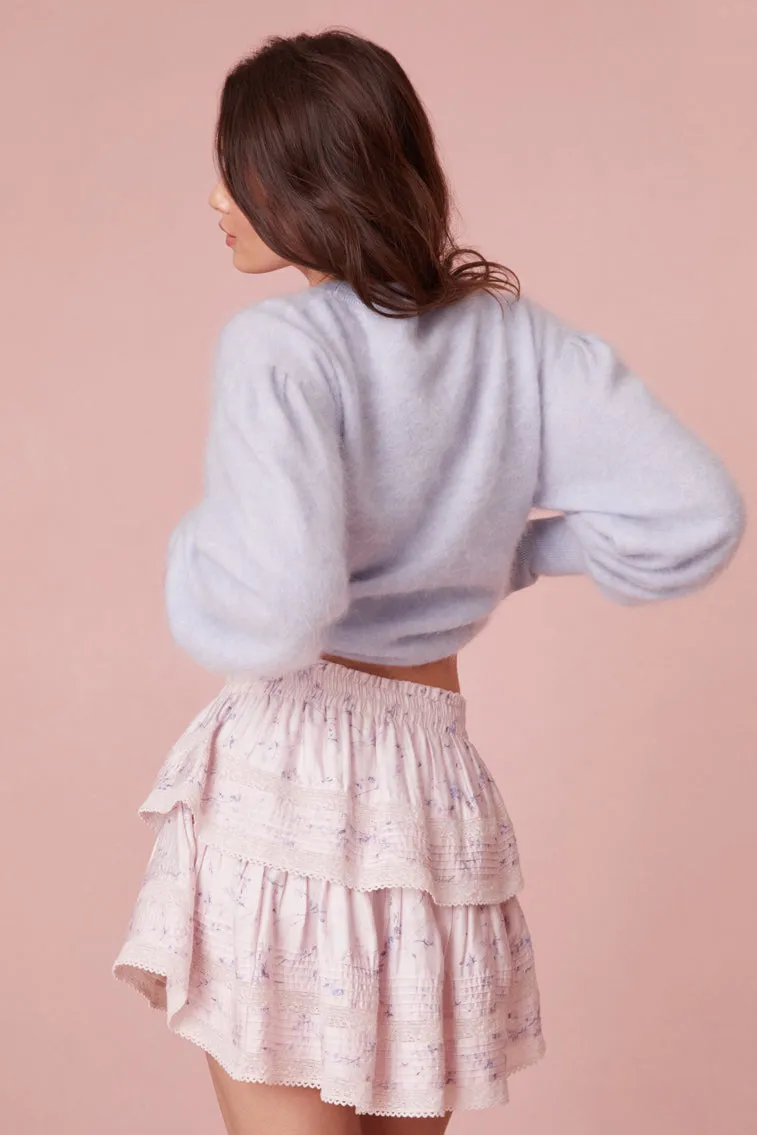 Ruffle Mini Floral Tiered Skirt