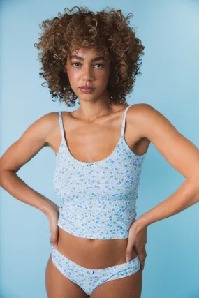 SCOOP BACK CAMI IN MORNING GLORY SCOOP BACK CAMI IN MORNING GLORY