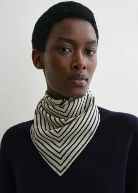 Signature monogram silk scarf crème Signature monogram silk scarf crème