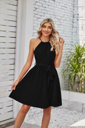 Strapless Dresses Solid Pleated Skirt Summer Beach Sundress Strapless Dresses Solid Pleated Skirt Summer Beach Sundress