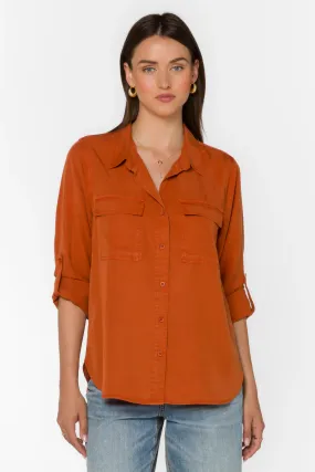 Talma Long Sleeve Shirt (Rust) Talma Long Sleeve Shirt (Rust)