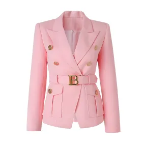 The Bey Long Sleeve Belted Blazer - Multiple Colors The Bey Long Sleeve Belted Blazer - Multiple Colors
