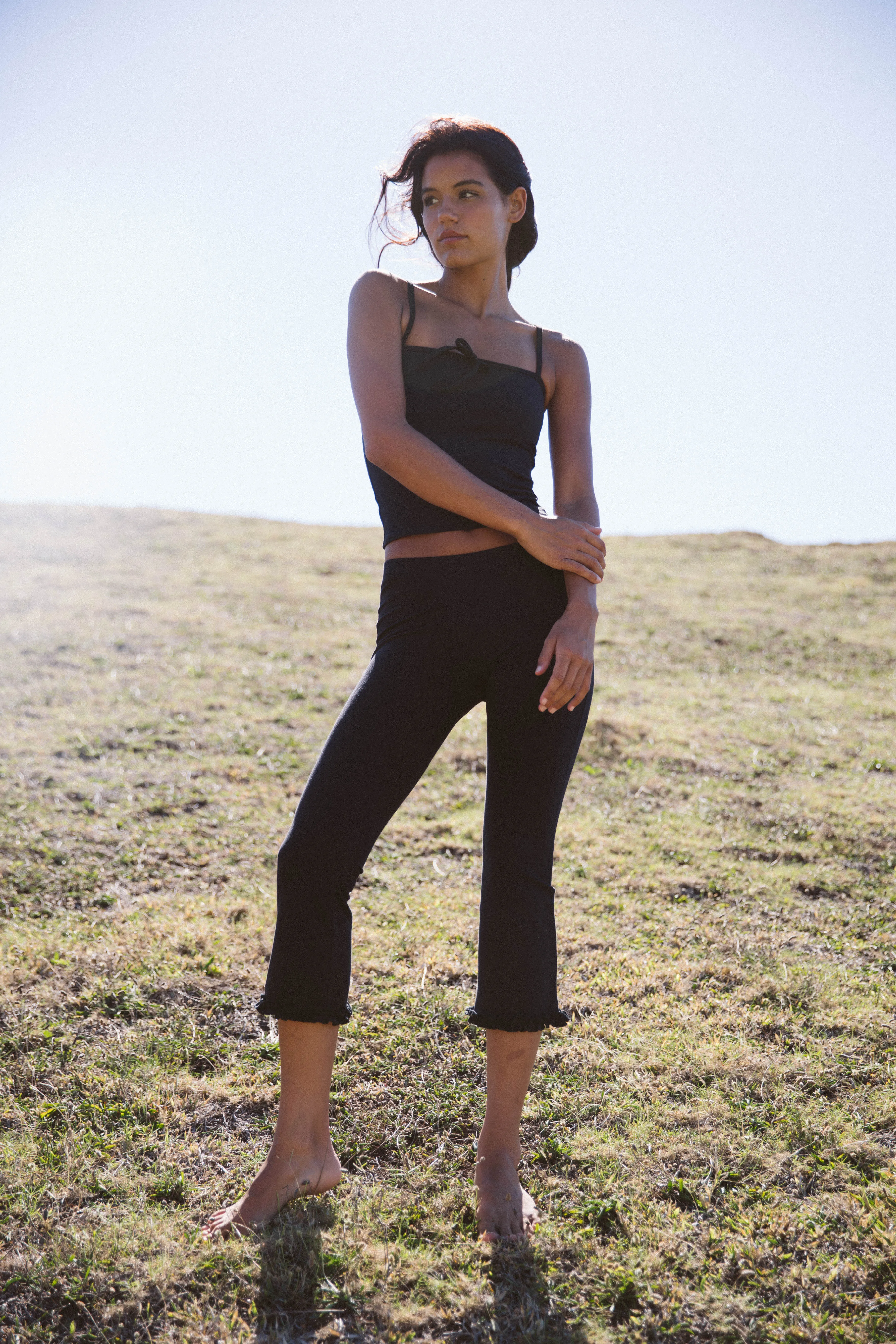 Tie Cami in Onyx