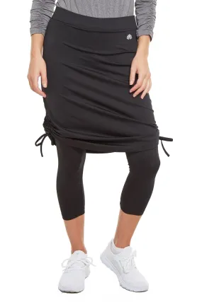 Tie Side Snoga Athletic Skirt in Black Tie Side Snoga Athletic Skirt in Black