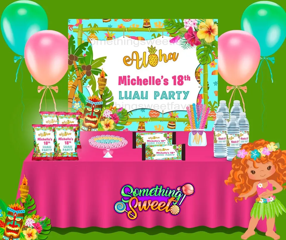 Tropical Luau Theme - FREE SHIPPING