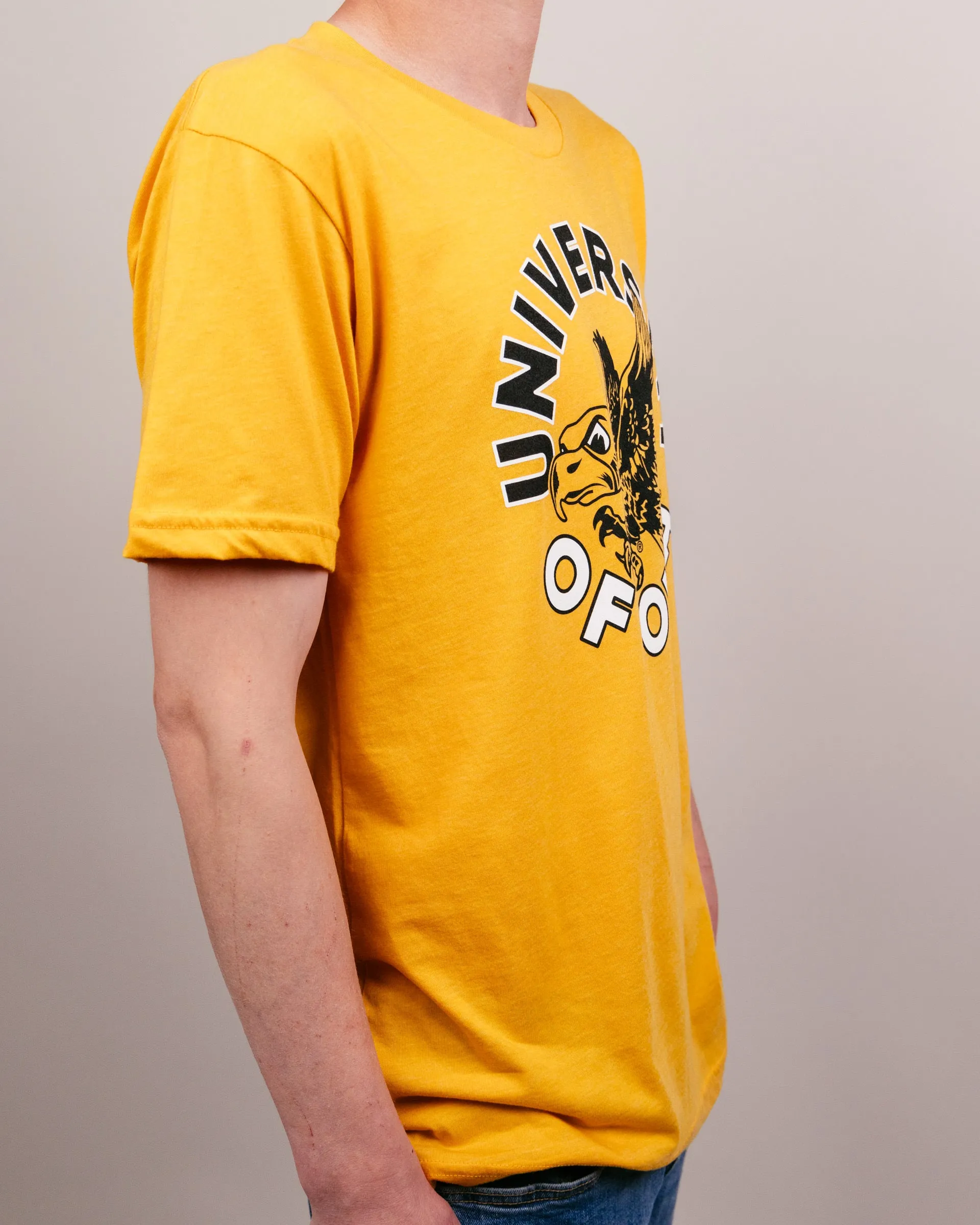 University of Iowa Flying Herky Circle Gold T-Shirt