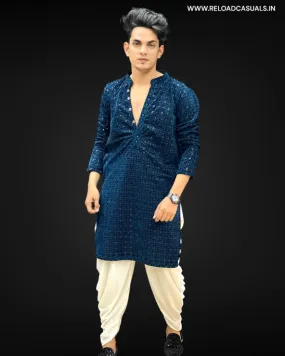 Velvet Chikankari Kurta Velvet Chikankari Kurta