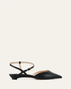 VIRGINIE DRESS FLATS BLACK LEATHER VIRGINIE DRESS FLATS BLACK LEATHER