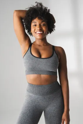 Vitality Formation Scoop Bra - Midnight Heather Vitality Formation Scoop Bra - Midnight Heather