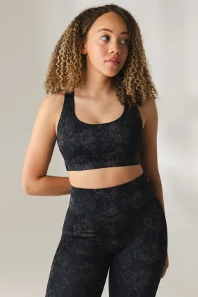Vitality Revive Racer Bra - Midnight Serpent Vitality Revive Racer Bra - Midnight Serpent