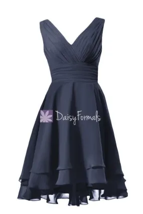 Voluminous Skirt Party Dress High Low Navy Formal Dress Prom Dress (CST2231) Voluminous Skirt Party Dress High Low Navy Formal Dress Prom Dress (CST2231)