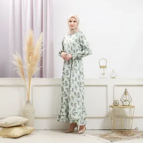 Women's Light Green Floral Dress Women's Light Green Floral Dress