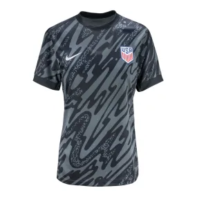 Women's Nike USMNT 2024 Stadium Short Sleeve Goalkeeper Jersey Women's Nike USMNT 2024 Stadium Short Sleeve Goalkeeper Jersey