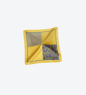 Yellow-Blue Pocket Square Yellow-Blue Pocket Square